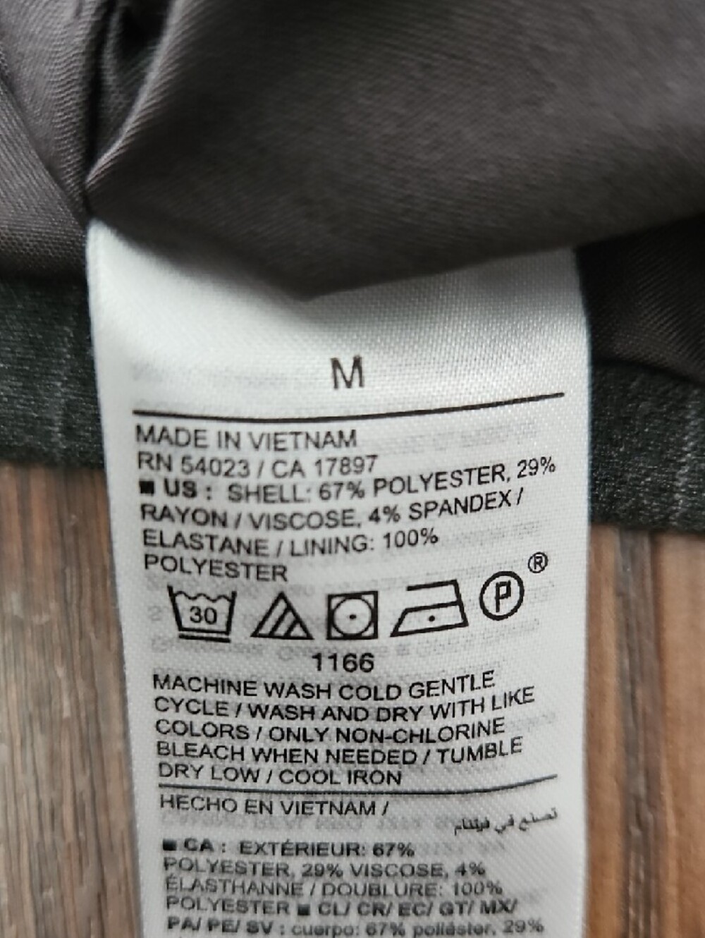 Old Navy Gray Pinstripe Vest, Size Medium - Picture 4 of 9